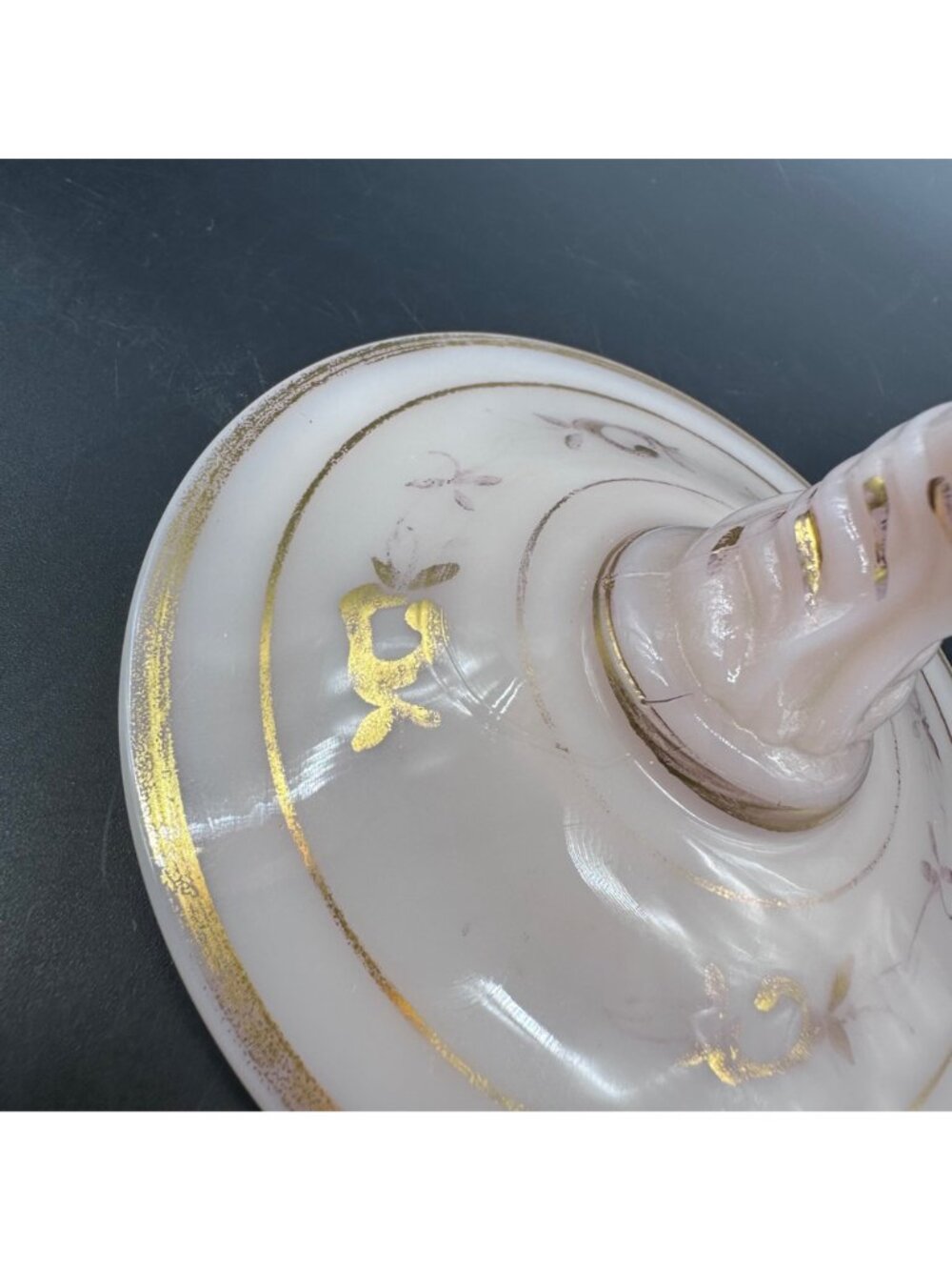Cambridge Crown Tuscan Statuesque Nude Sea Shell Compote Charleton Roses Pink - Picture 10 of 14